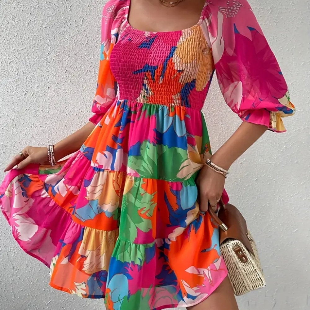Floral Multicolor Dress